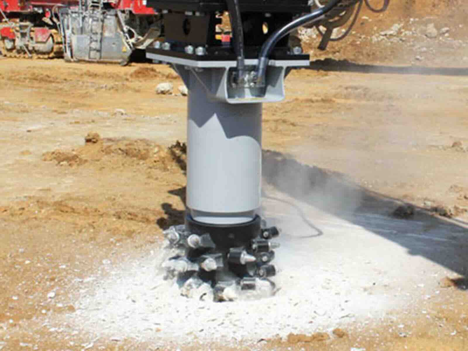 Fraise axiale AX en situation chantier