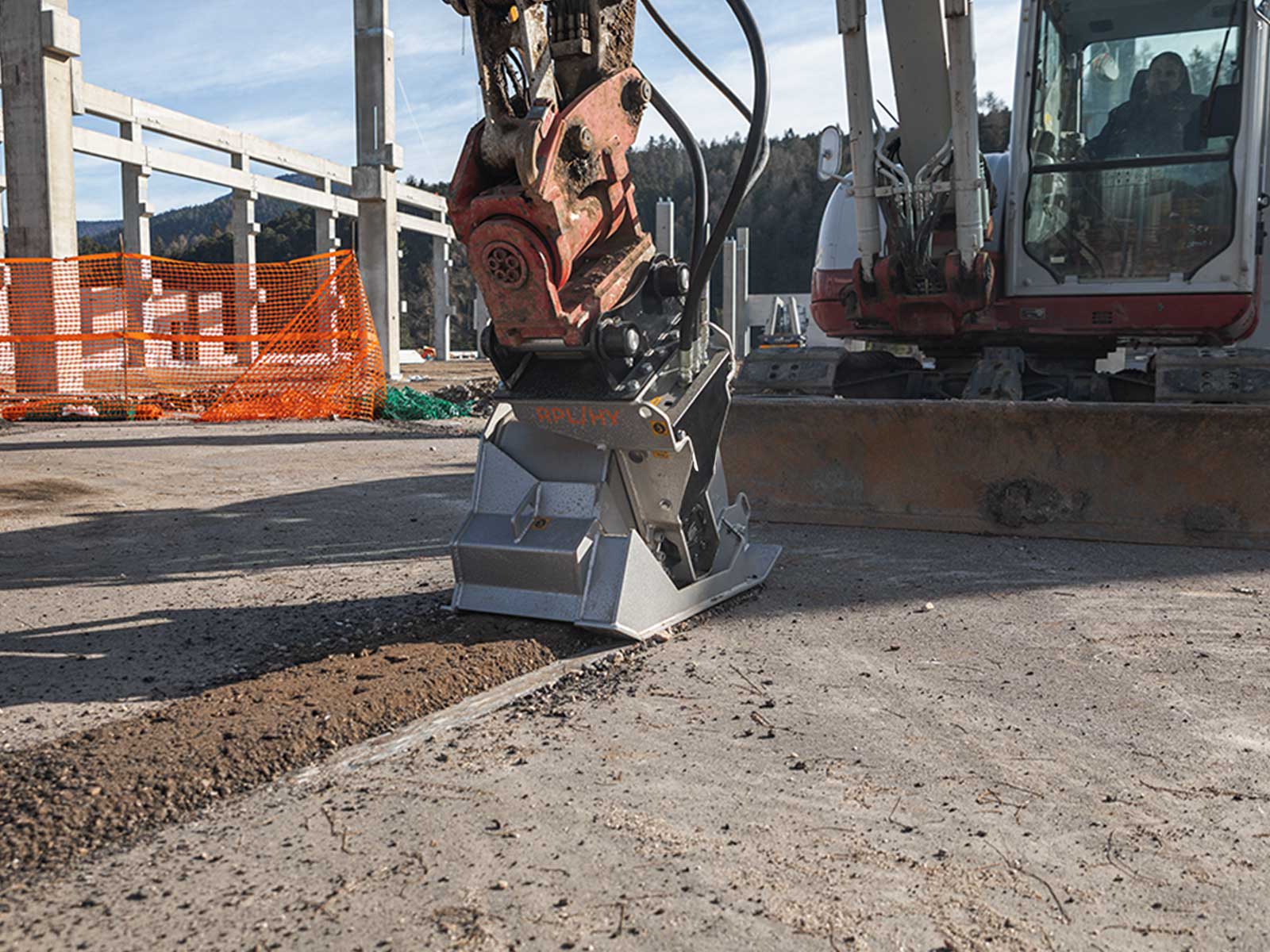 Raboteuse RPL/HY en situation chantier